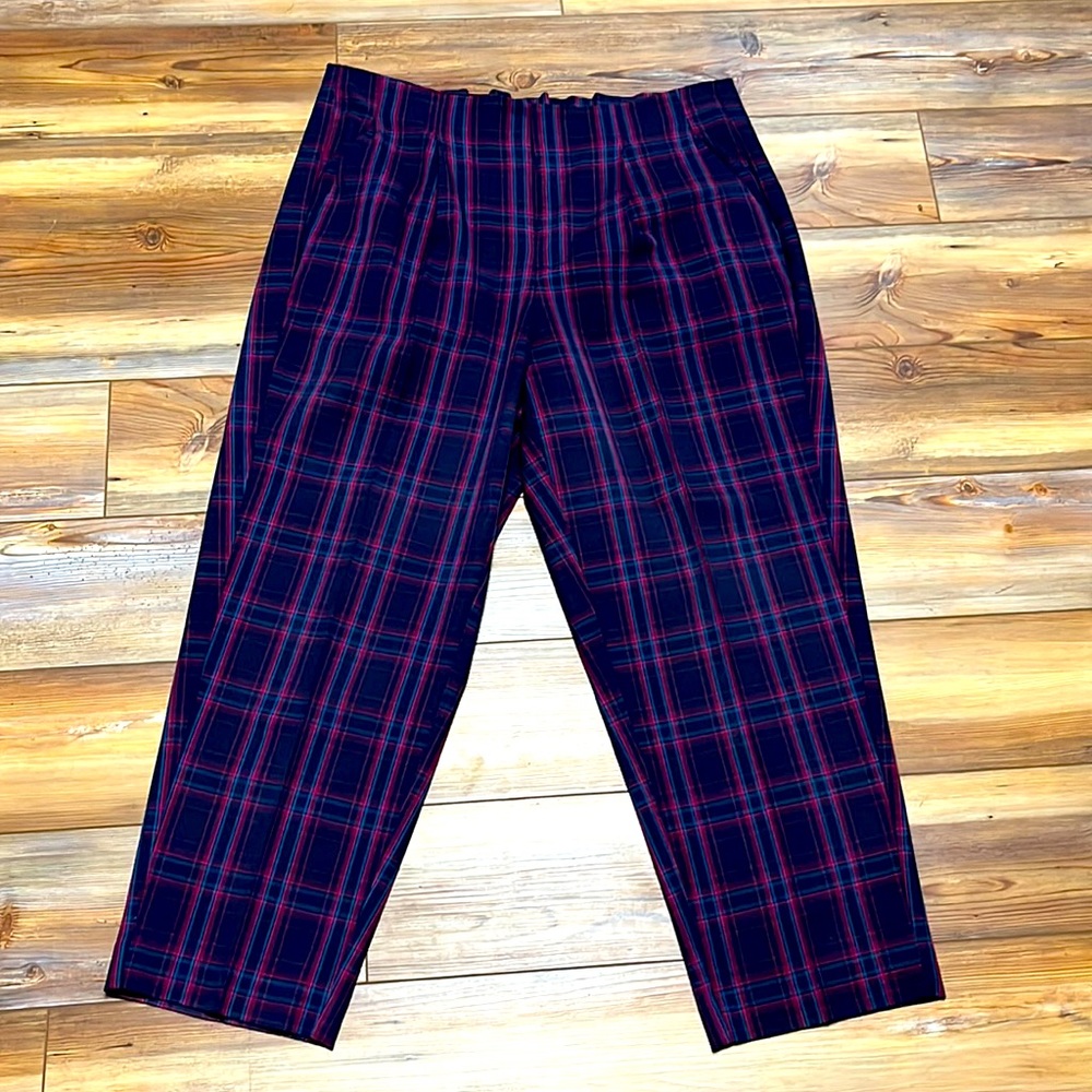 A New Day/Target Plaid Pleated Waist Dress Pants
